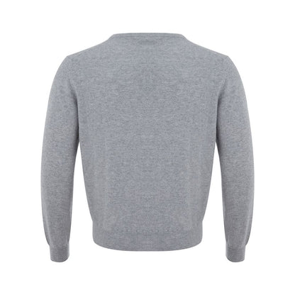 Colombo Elegant Gray Cashmere Men's Sweater