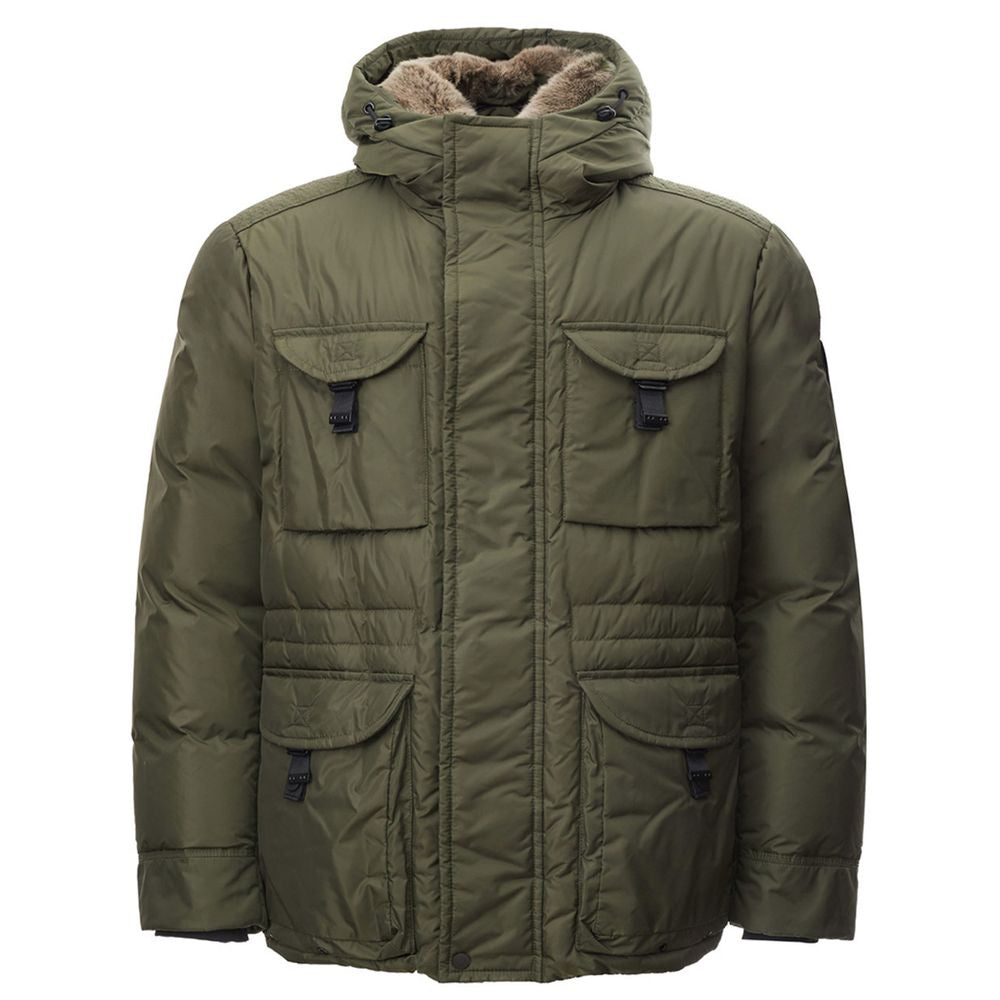 Peuterey Sleek Green Polyamide Jacket for Men