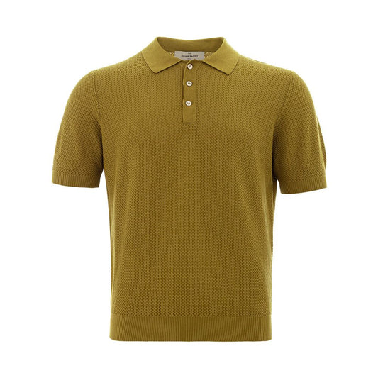 Gran Sasso Elegant Green Cotton Polo