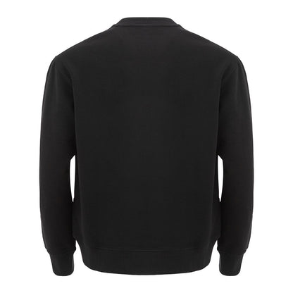 Versace Jeans Sleek Black Cotton Sweater for Men