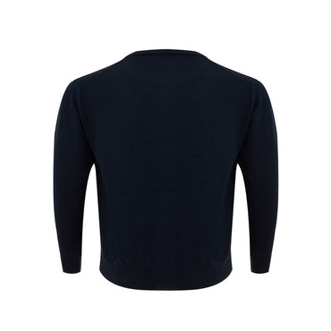 FERRANTE Elegant Blue Wool Sweater for Men