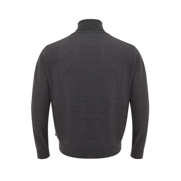 FERRANTE Elegant Gray Wool Sweater for Men