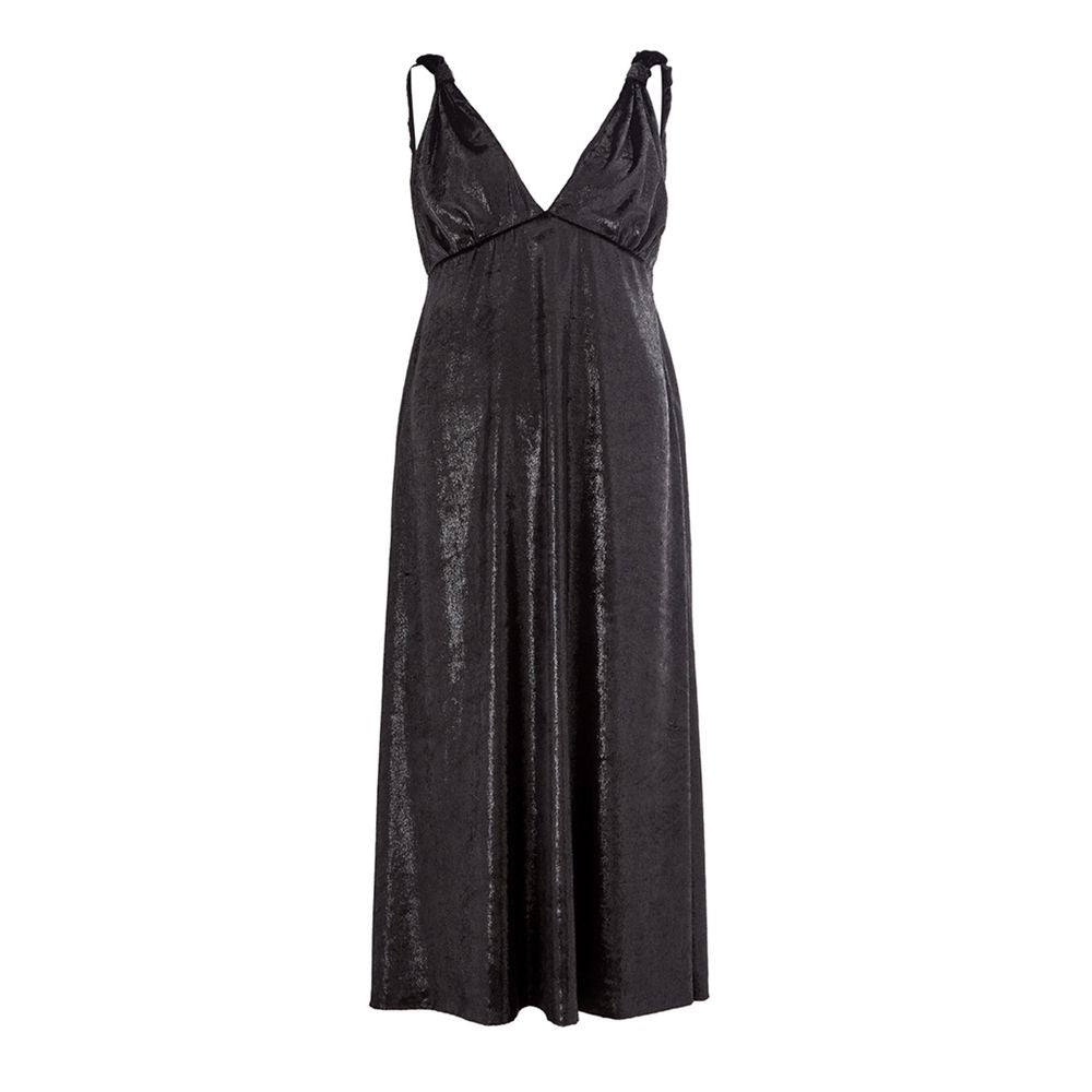 Lardini Elegant Polyester Black Dress