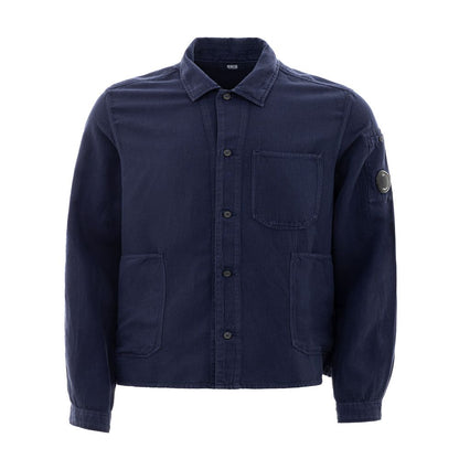 C.P. Company Elevated Cotton Blue Shirt for the Modern Man