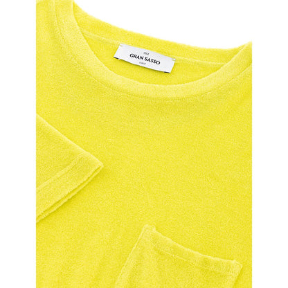 Gran Sasso Sunshine Yellow Cotton Tee for Men