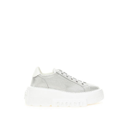 Casadei Silver Leather Sneaker