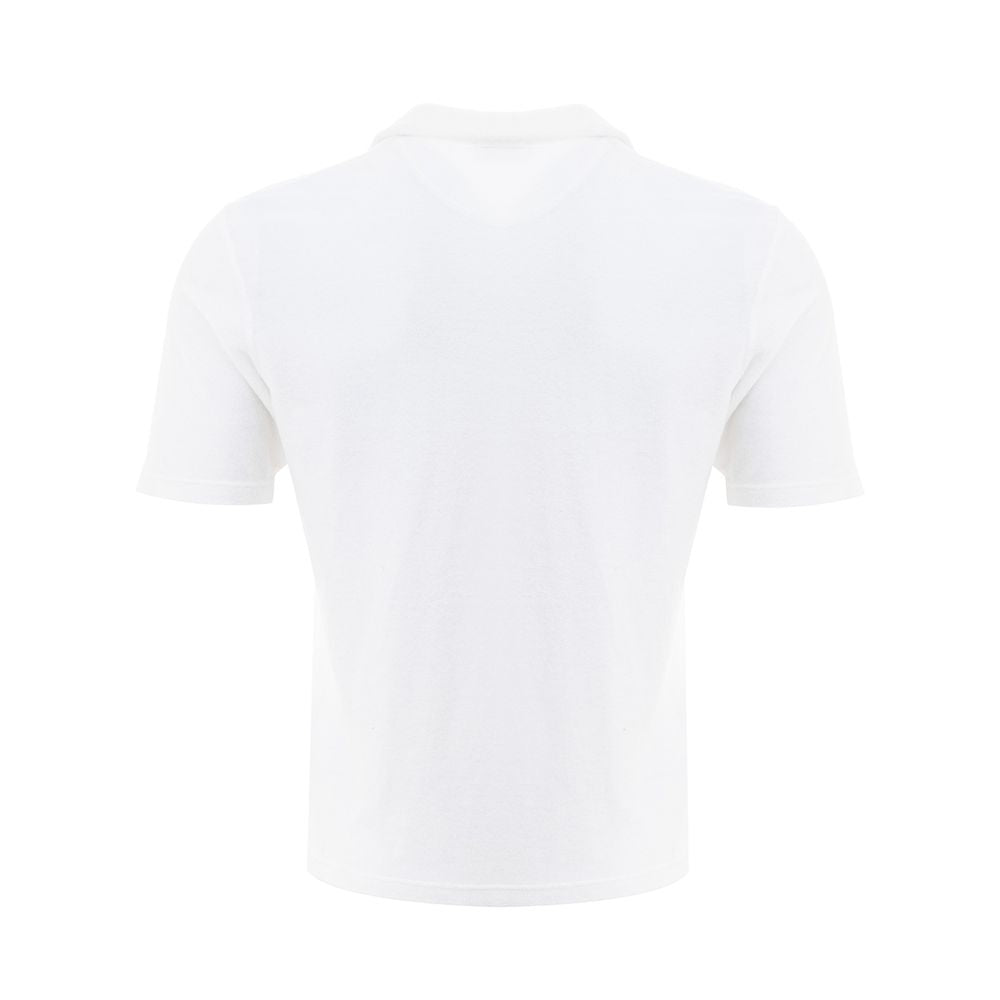 Gran Sasso Elegant White Cotton Polo Shirt