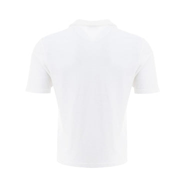 Gran Sasso Elegant White Cotton Polo Shirt