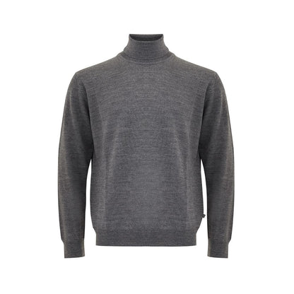 FERRANTE Elegant Gray Wool Sweater for Men