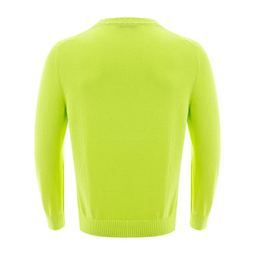 Gran Sasso Radiant Yellow Italian Cotton Sweater for Men