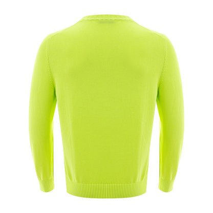 Gran Sasso Radiant Yellow Italian Cotton Sweater for Men