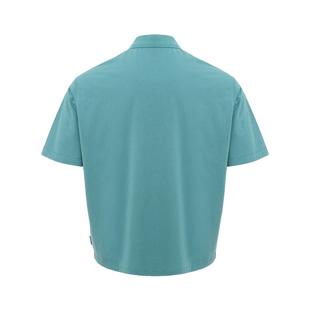 Armani Exchange Chic Light Blue Cotton Polo Shirt