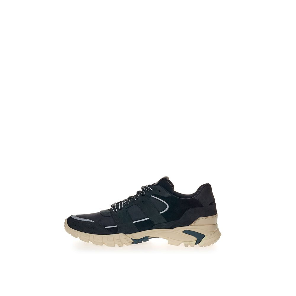 Lardini Sleek Black Suede Sneakers