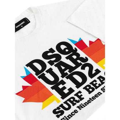 Dsquared² Sleek White Cotton Tee for Men