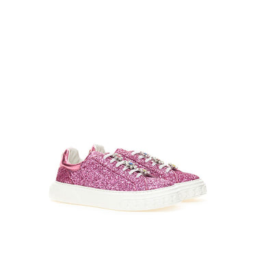 Casadei Fuchsia Leather Sneaker