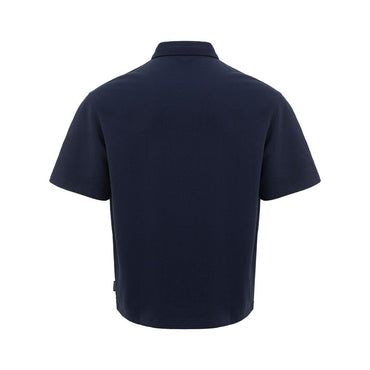 Armani Exchange Sleek Blue Cotton Polo Shirt for Men