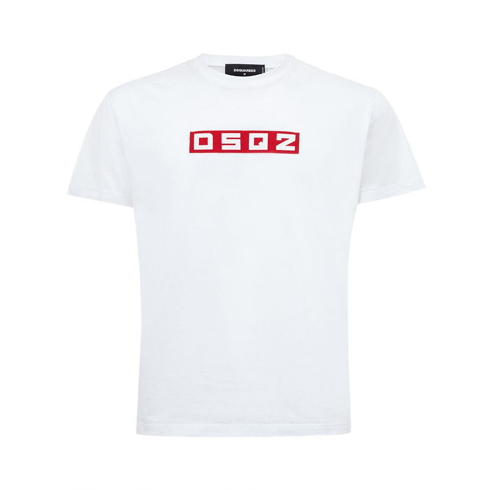 Dsquared² Sleek White Cotton Tee for Men