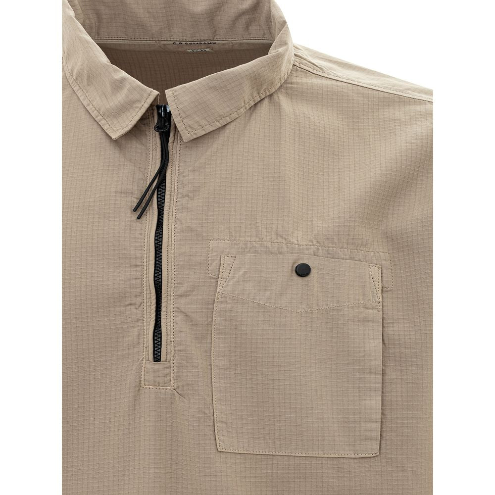 C.P. Company Beige Cotton Shirt for the Modern Man