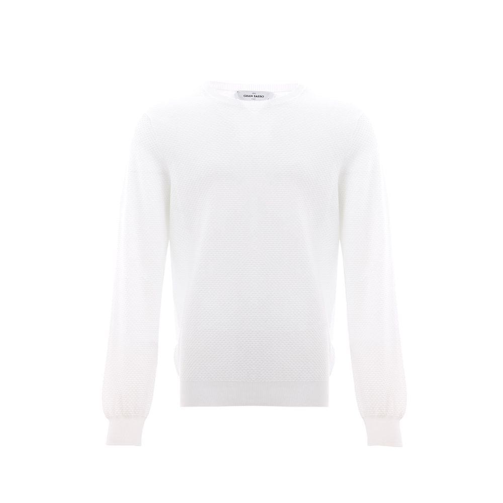 Gran Sasso Elegant Italian White Cotton T-Shirt