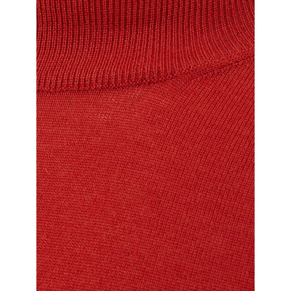 FERRANTE Elegant Wool Rich Red Sweater