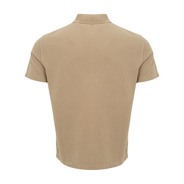 Armani Exchange Classic Beige Cotton Polo Shirt