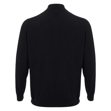 Colombo Italian Cashmere Men's Luxe Black Sweater