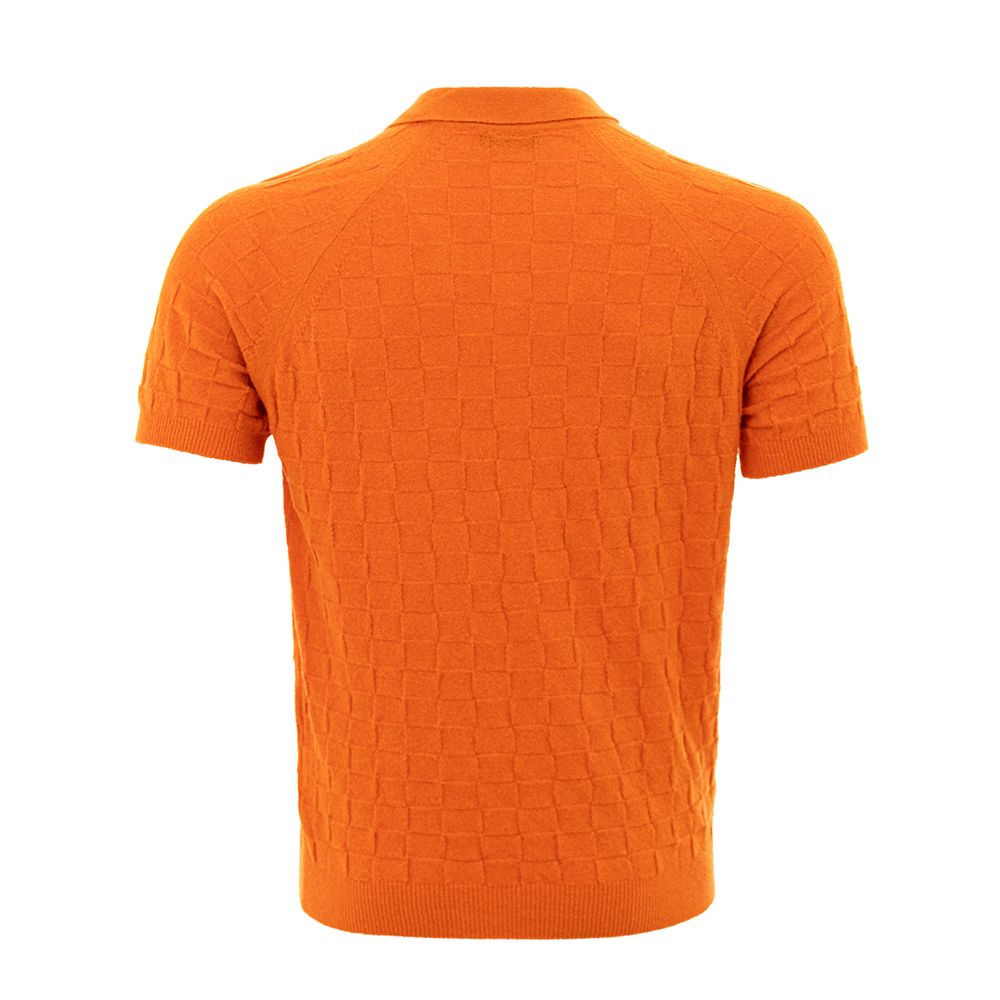 Gran Sasso Chic Orange Cotton Polo for the Modern Gentleman