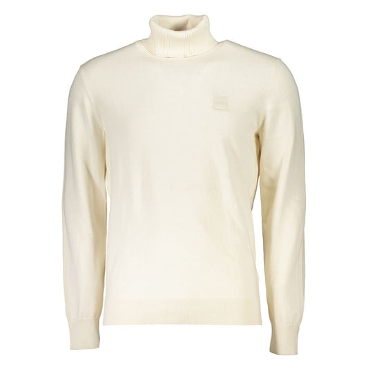 Hugo Boss Elegant Turtleneck Cotton-Cashmere Blend Sweater