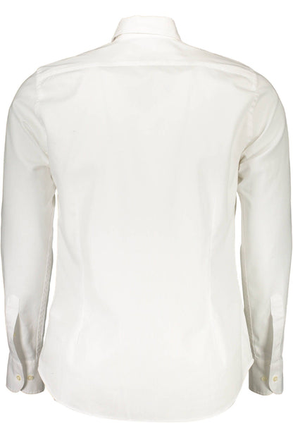 La Martina Slim Fit Embroidered White Shirt