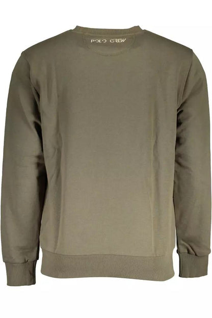 La Martina Elegant Crew Neck Sweatshirt with Contrast Detailing