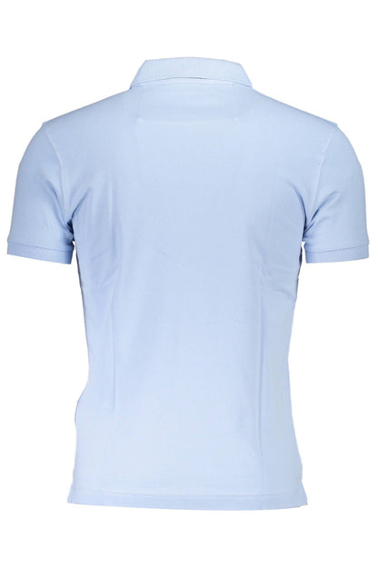 La Martina Sleek Slim-Fit Light Blue Polo Shirt