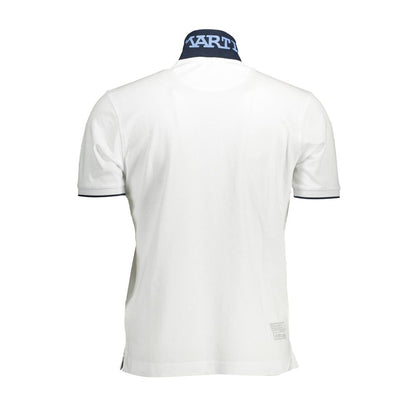 La Martina Elegant Short-Sleeved White Polo for Men