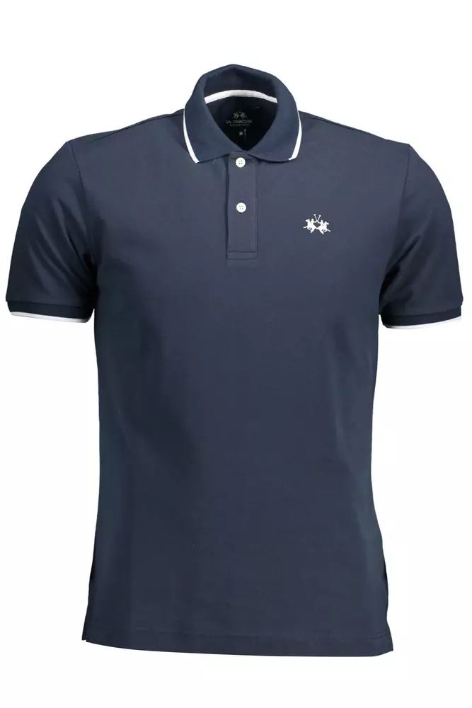 La Martina Elegant Contrasting Detail Polo Shirt