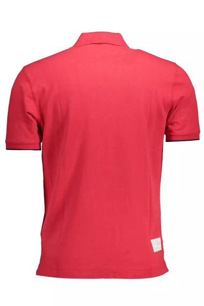 La Martina Chic Pink Embroidered Polo for Men