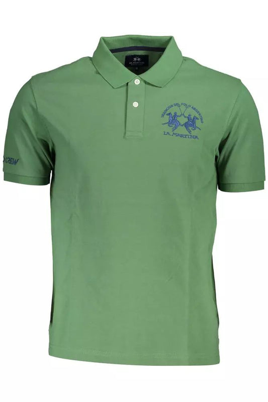 La Martina Elegant Green Short-Sleeved Polo