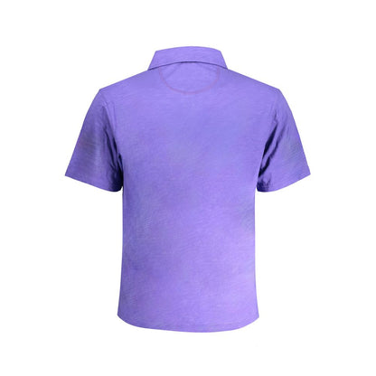 La Martina Purple Cotton Polo Shirt