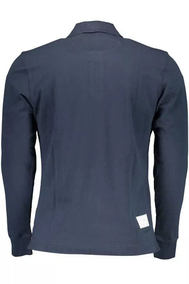 La Martina Classic Blue Long-Sleeve Polo Elegance