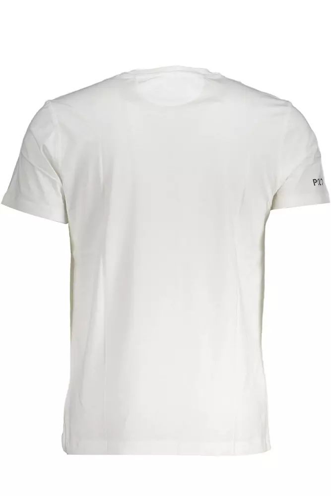 La Martina Elegant White Embroidered Tee