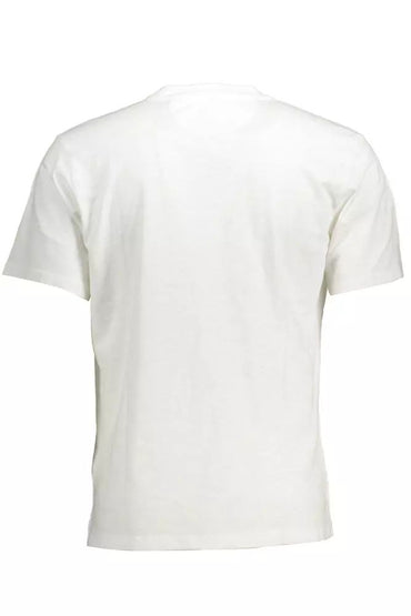 La Martina Elegant White Embroidered Pocket Tee