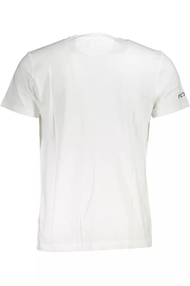 La Martina Elegant White Tee with Iconic Print