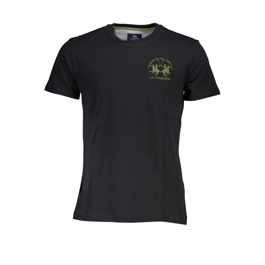 La Martina Elegant Crew Neck Embroidered Tee