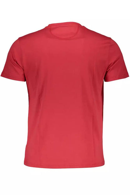 La Martina Elegant Pink Short Sleeve Crew Neck Tee