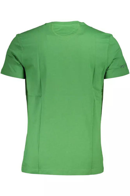 La Martina Emerald Elegance Cotton Tee with Exquisite Detailing