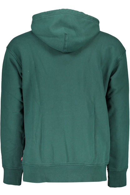 Levi's Chic Green Hooded Cotton Sweatshirt