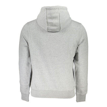 Napapijri Chic Gray Hooded Fleece Sweatshirt