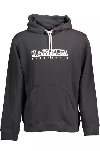 Napapijri Sleek Hooded Zip-Pocket Sweatshirt