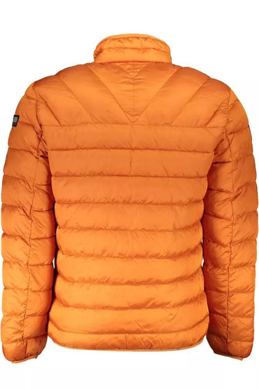 Napapijri Chic Orange Polyamide Jacket with Pockets