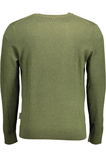 Napapijri Emerald Crew-Neck Embroidered Sweater