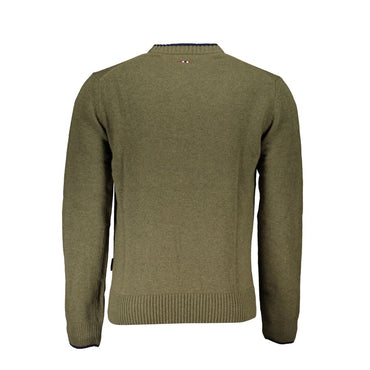 Napapijri Elegant Crew Neck Green Sweater