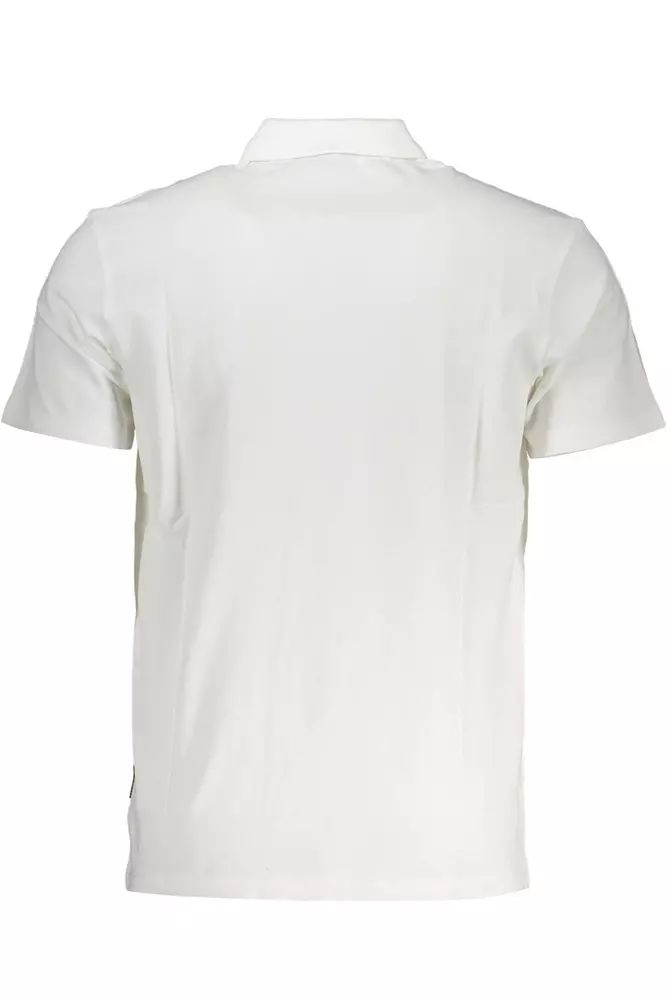 Napapijri Elegant White Short-Sleeved Polo